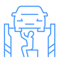 Mechanic Working on a Car Icon