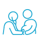 doctor and pregnant women icon