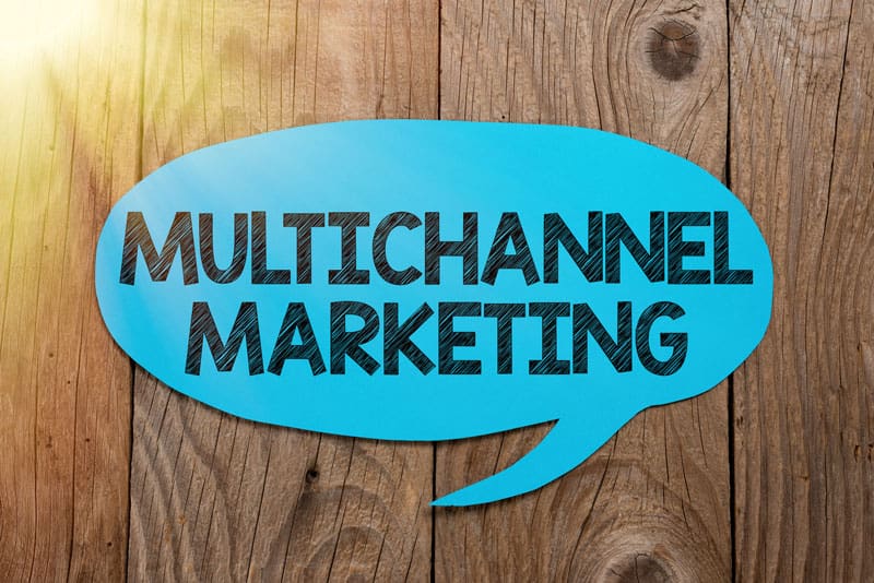Multi Channel Marketing written in a thought bubble