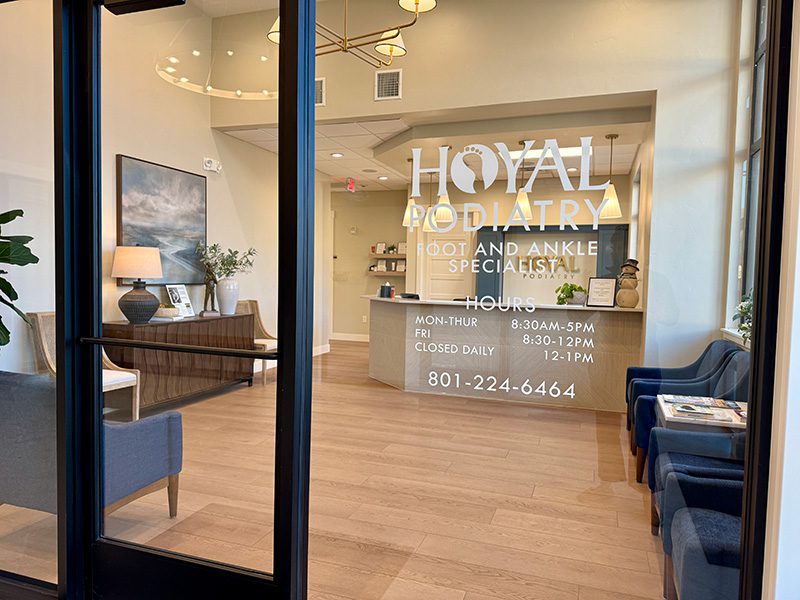 Hoyal Podiatry, a client of ZipLocal's, office door