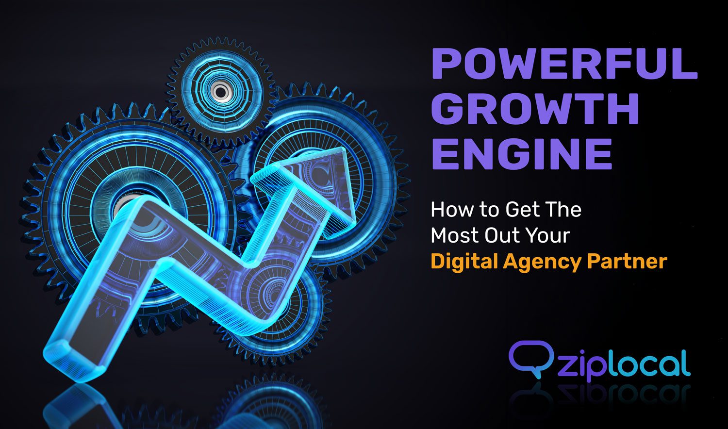 Powerful-Growth-Engine-July-Blog Powerful Growth engine - 3d rendering of gears turning and an arrow surging upward showing growth
